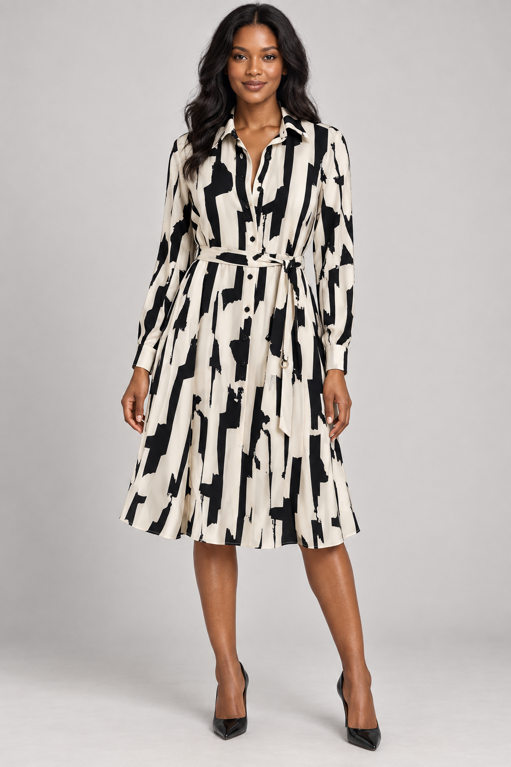 Black and White Dress