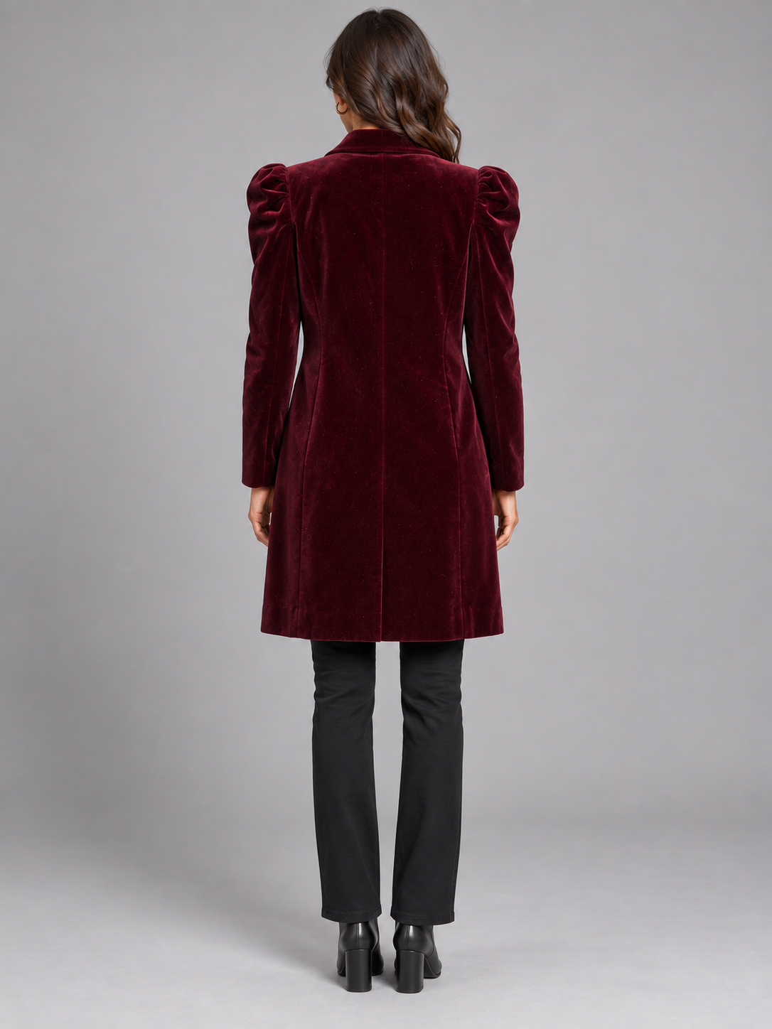 Burgundy Velvet Vintage Jacket 