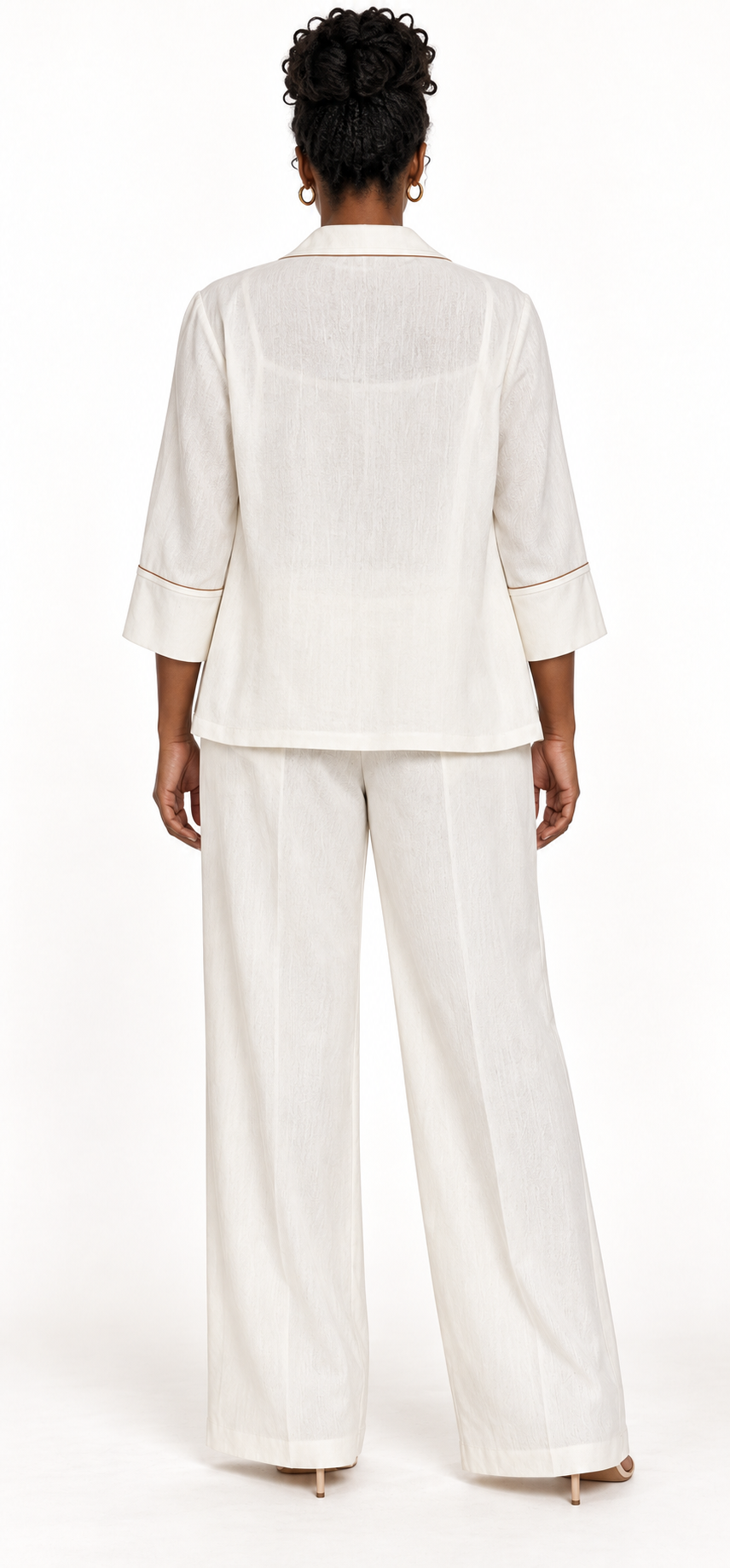 3 Piece Cream Suit